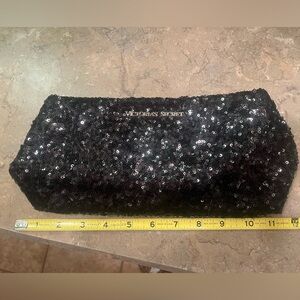 VICTORIA SECRET - BLACK SPARKLY CLUTCH